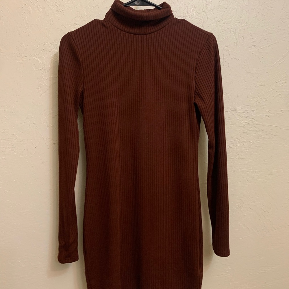 Urban outfitters red/brown mini sweater dress